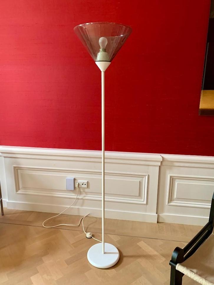Vintage Glashutte Limburg vloerlamp, Huis en Inrichting, Lampen | Vloerlampen, Gebruikt, 150 tot 200 cm, Glas, Metaal, Ophalen