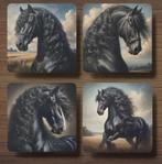 Fries Paard Barok onderzetters met houder, Ophalen of Verzenden, Nieuw, Glas of Kopje