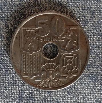 50 centimos, Spanje 1949 [5773]  [PoMuNi]	 beschikbaar voor biedingen