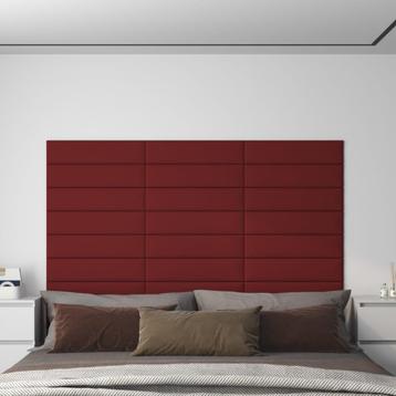 Fabric Wall Panels 12x  (60x15 cm) Wine Red