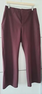 Zara bordeaux rode dames pantalon/broek met wijde pijpen, Verzenden, Zara, Maat 42/44 (L), Zo goed als nieuw