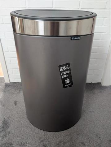 Brabantia Touch Bin 40L - Platinum - Nieuw beschikbaar voor biedingen