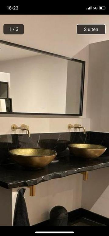 Wastafel goud 2x beschikbaar voor biedingen