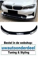 Spoiler Splitter glans Zwart Voor Bmw 3 Serie G20 G21 Luxury, Auto diversen, Tuning en Styling, Verzenden