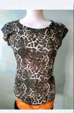 Tijgerprint top, Maat 38/40 (M), Bruin, Ophalen of Verzenden, Zo goed als nieuw