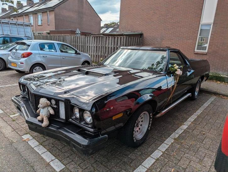 Ford ranchero 6.6 v8 1972, Auto's, Oldtimers, Particulier, Ford USA, LPG, Overige carrosserieën, Automaat, Zwart, Leder, Achterwielaandrijving