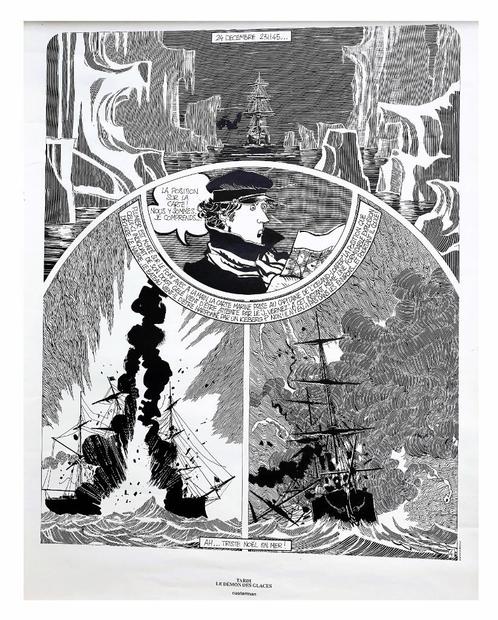 Tardi ✅ Poster XL ~ Le Démon des Glaces ~ 63 x 48 cm, Verzamelen, Stripfiguren, Zo goed als nieuw, Plaatje, Poster of Sticker