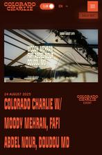 Colorado Charlie 24 augustus, Tickets en Kaartjes, Twee personen
