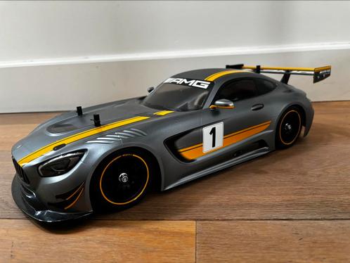 Tamiya Mercedes AMG GT3 XB!-pro.2.4 GHz. Compleet!, Hobby en Vrije tijd, Modelbouw | Radiografisch | Auto's, Zo goed als nieuw
