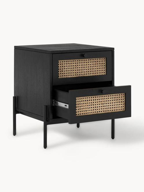 Nachtkastjes (2x) set Westwing Vienna, Huis en Inrichting, Slaapkamer | Nachtkastjes, Zo goed als nieuw, Minder dan 45 cm, Hout