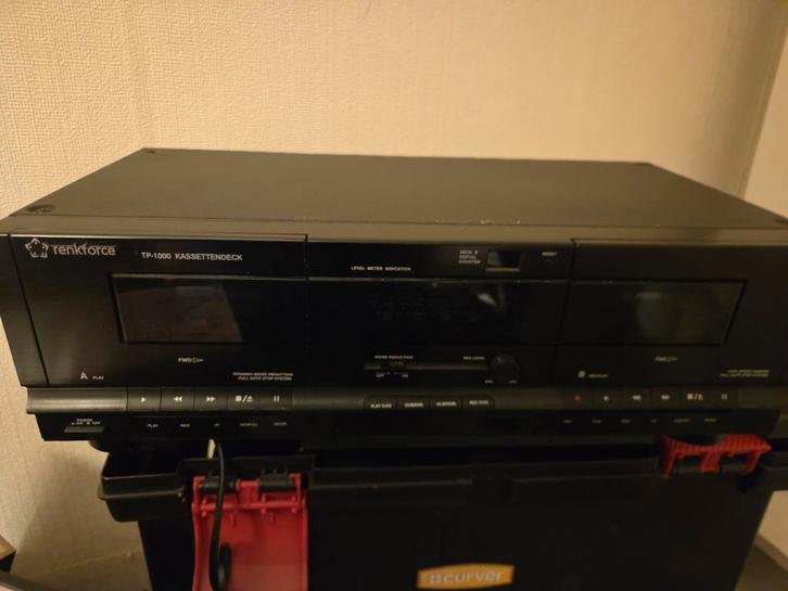 Tenkforce TP-1000 Cassettedeck, Audio, Tv en Foto, Cassettedecks, Enkel, Overige merken, Tape counter, Ophalen of Verzenden