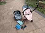 Quinny Zapp Pink met Maxicosi, adapters en 2 regenhoezen, Kinderen en Baby's, Buggy's, Quinny, Verstelbare rugleuning, Gebruikt