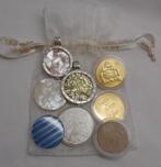Mi Moneda zilveren hangers met munten in Moneda zakje nr.097, Sieraden, Tassen en Uiterlijk, Kettinghangers, Ophalen of Verzenden