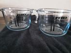 2 nieuwe Pyrex glazen maatbekers, Huis en Inrichting, Keuken | Potten en Pannen, Ophalen of Verzenden, Nieuw, Glas, Overige typen
