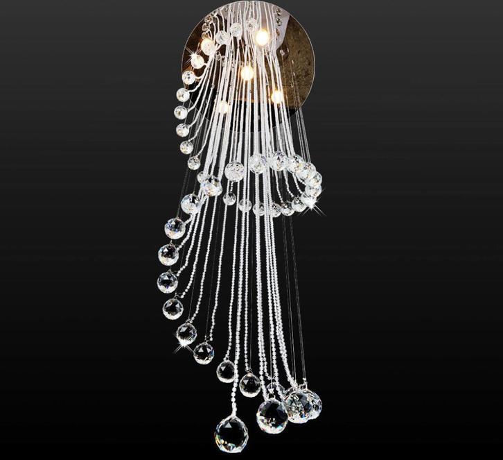 Kristallen Hanglamp Plafondlamp Kroonluchter Spiraal 240036, Huis en Inrichting, Lampen | Plafondlampen, Nieuw, Ophalen of Verzenden