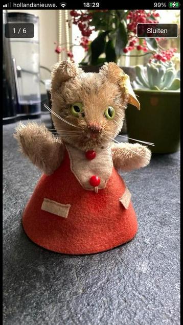 🐈Steiff bedhupferlkatze🐈 beschikbaar voor biedingen