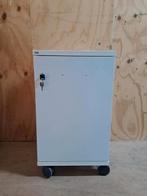 Witte kast op wielen, met slot en lade, meerdere te koop, Ophalen, Zo goed als nieuw, 25 tot 50 cm, 50 tot 100 cm