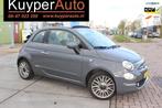 Fiat 500 C 0.9 TwinAir Turbo Lounge cabrio 1 e eig navi clim, Gebruikt, Euro 6, Cabriolet, Leder en Stof