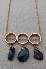Sodaliet ketting vintage, Blauw, Ophalen of Verzenden, Zo goed als nieuw, Steen of Mineraal