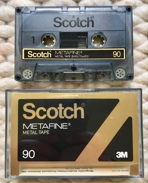 3M SCOTCH METAFINE 90 metal tape ZELDZAAM cassettebandje USA, Cd's en Dvd's, Cassettebandjes, Gebruikt, Voorbespeeld, 2 t/m 25 bandjes