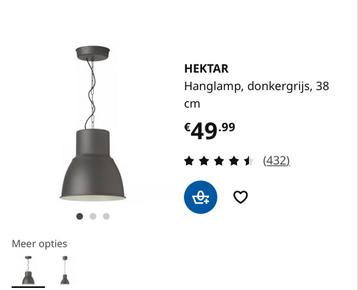 4x Ikea hanglampen incl verlichting en afstandsbediening beschikbaar voor biedingen