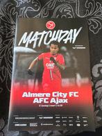 Programma boekje almere city - afc ajax, Verzamelen, Verzenden, Zo goed als nieuw, Rechthoekig Staand
