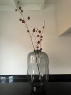 Fidrio Vaas Grey 50 cm Grote vaas Glas Rookglas Grijs ZGAN, Ophalen, Overige kleuren, 50 tot 75 cm, Glas