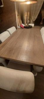 Mooie eetkamer tafel met mooie bol poten, Huis en Inrichting, Tafels | Eettafels, Ophalen, Zo goed als nieuw, Rechthoekig, 50 tot 100 cm