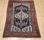 Vintage handgeknoopt perzisch tapijt hamadan 188x138, Info@SlatsAntiek.nl, 100 tot 150 cm, Perzisch, Ophalen of Verzenden