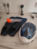 Snorkelset met Easybreath 500-masker en vinnen, Watersport en Boten, Ophalen of Verzenden, Zo goed als nieuw, Snorkelset