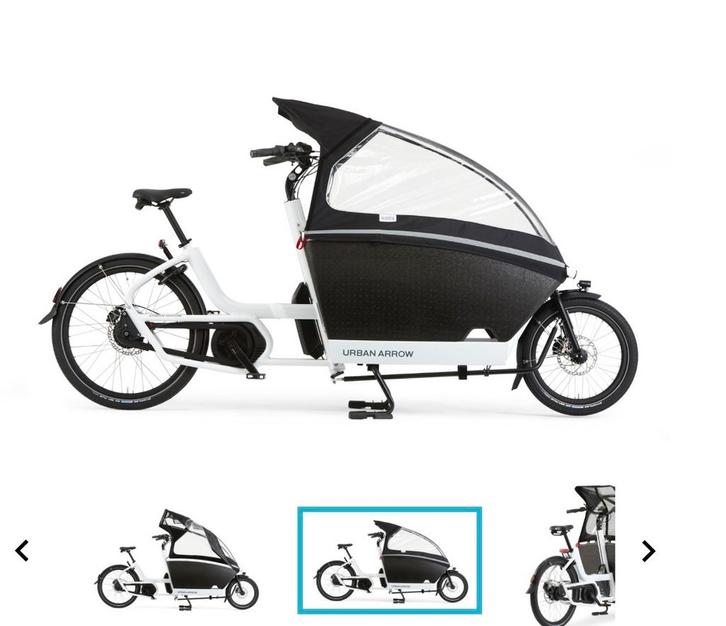 Urban Arrow Regenhuif - Bescherm je kinderen!, Fietsen en Brommers, Fietsen | Bakfietsen, Gebruikt, Overige merken, 2 kinderen