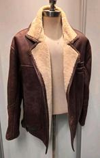 Heren lammy coat jack - maat L - lamsleer lamsvacht, Kleding | Heren, Ophalen of Verzenden, Gedragen, Maat 52/54 (L), Bruin