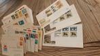 FDC' s restant van 135 enveloppen, blanco en beschreven., Postzegels en Munten, Postzegels | Nederland, Ophalen of Verzenden