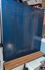 Vintage metalen locker kast, Ophalen, Gebruikt, Industrieel