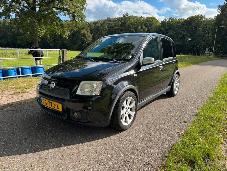 Fiat Panda 1.4 16V 100HP 2008 Zwart, Auto's, Fiat, Particulier, Panda, Benzine, D, Hatchback, Handgeschakeld, Geïmporteerd, Zwart