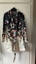 Desigual. Blauw/witte gevoerde zomerjas. Maat 36, Ophalen of Verzenden, Zo goed als nieuw, Maat 36 (S), Blauw