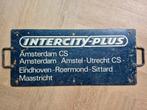uniek bord intercity plus 1979, Ophalen of Verzenden, Gebruikt, Trein, Overige typen