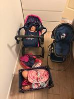 Te koop, Bayer poppenwagen en baby born poppen, Kinderen en Baby's, Speelgoed | Poppen, Ophalen, Zo goed als nieuw, Babypop