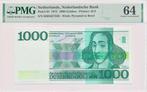 Nederland 1000 Gulden 1972 Spinoza PMG64, Los biljet, 1000 gulden, Ophalen of Verzenden