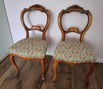 Antieke Eetkamerstoelen - Set van 2 - Art Nouveau bekleding, Antiek en Kunst, Ophalen of Verzenden