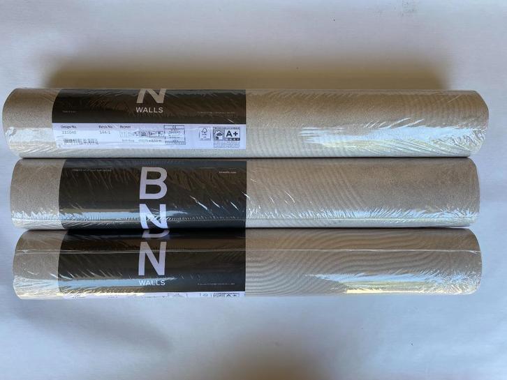 LEDERLOOK BEHANG met zandvegen - BN Walls Imagine 221040, Huis en Inrichting, Stoffering | Behang, Grijs, minder dan 10 m², Ophalen of Verzenden