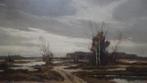 Maurice Sterck (1910-1983) groot heidelandschap, Antiek en Kunst, Ophalen