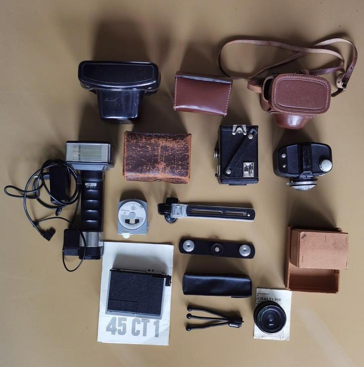 Verzameling analoog fototoestel uit erfenis zie lijst/fotos, Audio, Tv en Foto, Fotocamera's Analoog, Gebruikt, Compact, Overige Merken