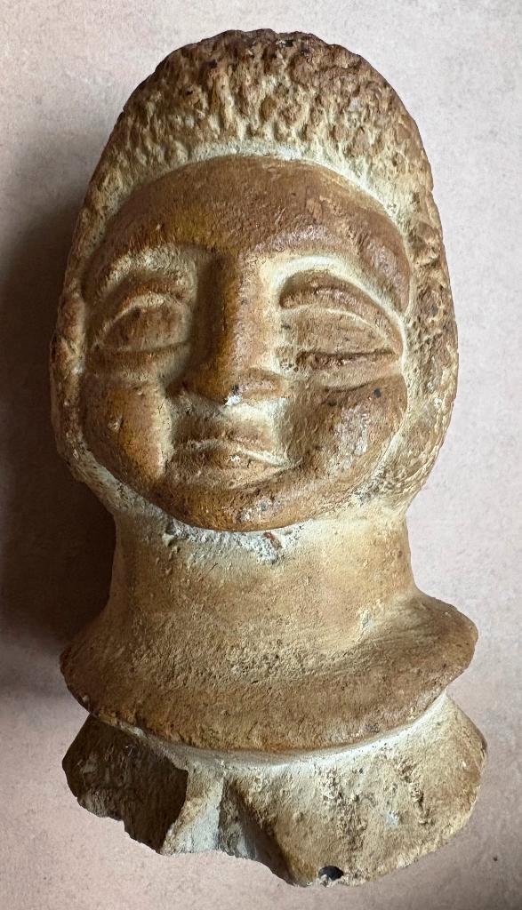 Mysterieus beeld met twee gezichten / Januskop, Antiek en Kunst, Kunst | Beelden en Houtsnijwerken, Ophalen of Verzenden