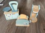 Houten speelgoed weegschaal, koffiezetapparaat, broodrooster, Ophalen, Gebruikt, Hout, Speelkeuken-accessoire