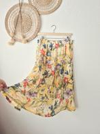 Vintage 80s plooi bloemenrok L/XL, Maat 42/44 (L), Ophalen of Verzenden, Zo goed als nieuw, Vintage