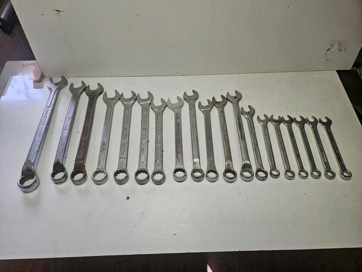 Grote maten ring/steeksleutels 19-32, Doe-het-zelf en Verbouw, Gereedschap | Handgereedschap, Gebruikt, Ophalen of Verzenden