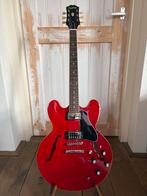 Epiphone ES-335 met koffer, Muziek en Instrumenten, Snaarinstrumenten | Gitaren | Elektrisch, Ophalen, Gebruikt, Semi-solid body