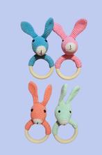 Katoenen Rammelaar Bijtring Konijn, Ophalen of Verzenden, Nieuw, Rammelaar
