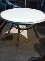 Tuintafel., Ophalen, Zo goed als nieuw, Rond, Metaal